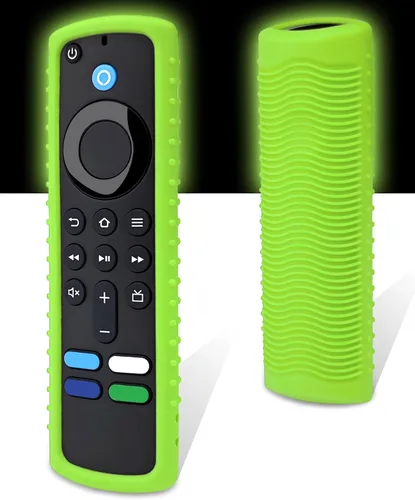 Vista 8 de Juego de 3 fundas de silicona para control remoto Fire TV Stick Soft washable silicone skin, compatible with most Fire TV 4K remotes, anti-slip