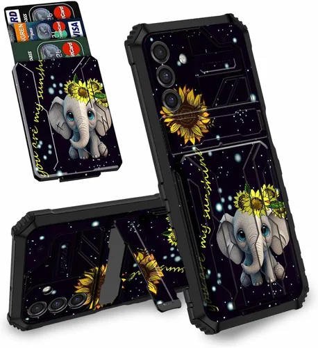 Vista 18 de Funda tipo cartera con versículo bíblico Salmo 46-5 para Samsung Galaxy A16 5G con ranura para tarjeta desmontable para ocultar tarjetas de crédito