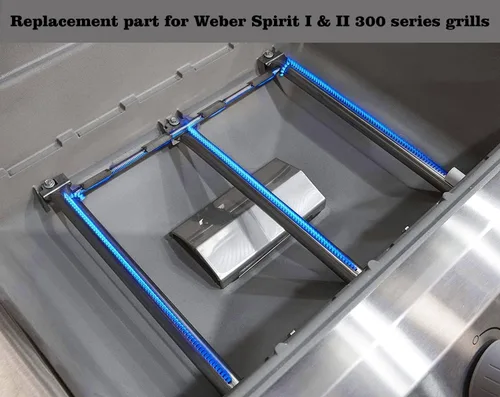 Vista 7 de 69787 Quemador de parrilla de 18 pulgadas para parrillas de gas Weber Spirit 300 y Spirit II serie 300, Spirit E310 E320 S310 S320 E330 S330 SP330