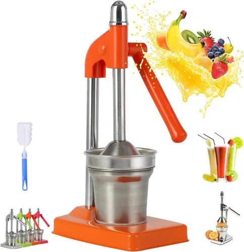 Vista 8 de Cast Iron Juicer Hand Press, Cast Iron Juicer, Effective Stainless Steel Manual Juice, Heavy Duty Hand Press Juice Extractor for Fresh Lemonade