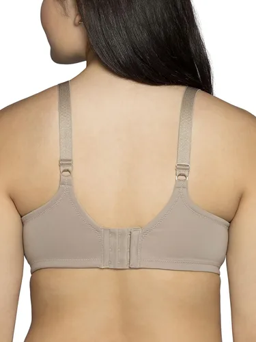 Vista 3 de Vanity Fair Brasier de realce de espalda completa para mujer con encaje, tela elástica en 4 direcciones, copas ligeramente forradas hasta DD