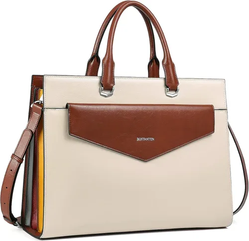 Vista 2 de BOSTANTEN Maletín para mujer paquete de carteras de cuero para mujer