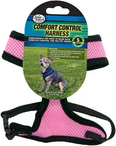 Vista 6 de Four Paws Comfort Control - Arnés para perro, color negro, extra pequeño