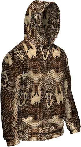 Vista 3 de Yizzam - Sudadera con capucha para hombre con estampado de serpiente Cobra