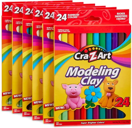 Vista 3 de Cra-Z-Art Arcilla para modelar, 24 unidades, 17.5 onzas Paquete de 2 Modelo 10901