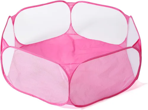 Vista 13 de STARBOLO Tienda de campaña para niños con pelotas, plegable para niños pequeños, piscina de pelotas, valla de gateo para interiores y exteriores