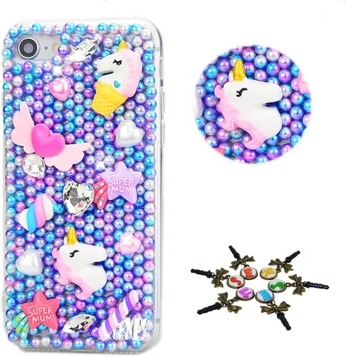 Vista 10 de Bling - Funda para teléfono compatible con iPod Touch 6, elegante, más de 100 cristales brillantes, diseño de libélula y diamantes de imitación