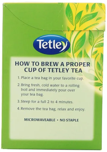 Vista 4 de Tetley Té Verde, Miel, 72 Bolsas de Té