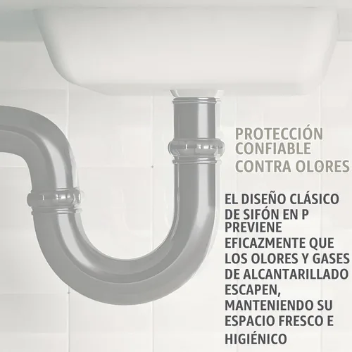 Vista 9 de Westbrass A400-1-62 1-1/2" OD 17 calibre P-Trap con brida de caja alta, negro mate