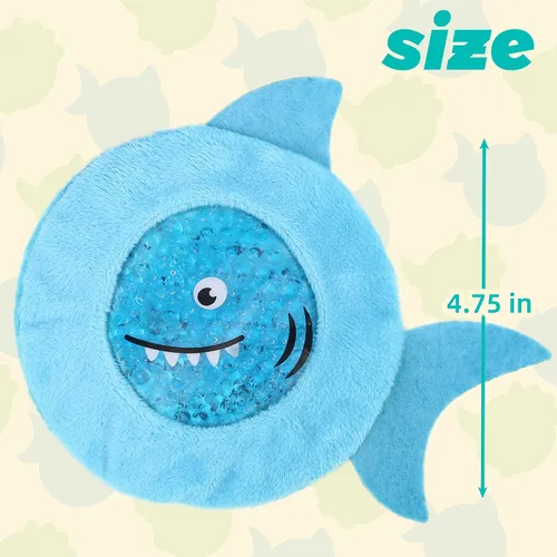 Vista 2 de LotFancy Paquetes de hielo para niños Boo Boos, paquete de 3, paquetes de frío caliente reutilizables con bonitas mangas de felpa, almohadillas