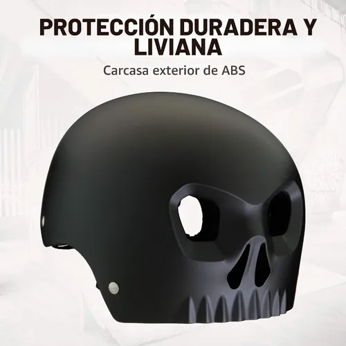 Vista 3 de Mongoose - Casco de bicicleta juvenil con caparazón duro para la calle, modelo calavera, multideporte, varios