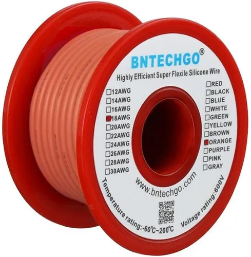 Vista 27 de BNTECHGO Alambre de silicona de calibre 16 rojo y negro cada 25 pies 2 Alambre de silicona calibre 16 rojo y negro