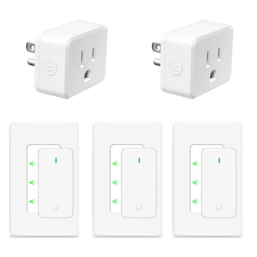 Vista 22 de NineLeaf - Enchufe de salida de control remoto, interruptor de luz de encendido y apagado inalámbrico desmontable 500FT Light Plug Decorator