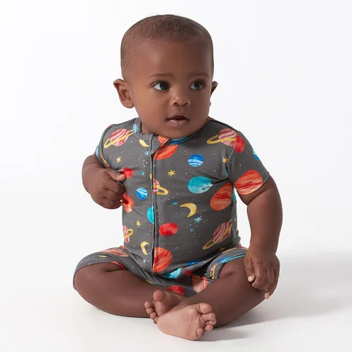 Vista 2 de Gerber Mameluco unisex de manga corta suave para bebé con viscosa hecho de eucalipto