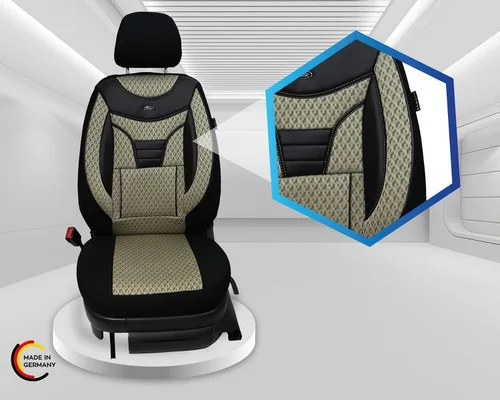 Vista 8 de BREMER SITZBEZÜGE Fundas de asiento personalizadas para Suzuki Jimny 1 902 902 - Negro/Beige