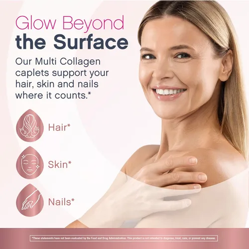 Vista 9 de NeoCell Péptidos de colágeno múltiple 60 cápsulas Fórmula avanzada Fórmula nutritiva Suplemento para cabello, piel y uñas