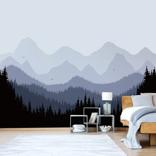 Vista 8 de Alwayspon Mural de pared de tela de arco iris, autoadhesivo, adhesivo de pared para decoración de habitación de niños, cuarto de bebé, acuarela