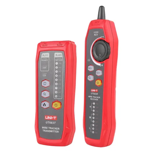 Vista 2 de UNI-T UT683KIT - Rastreador de cables para probador de cables RJ11 y RJ45, buscador de línea telefónica, colación de mantenimiento de red