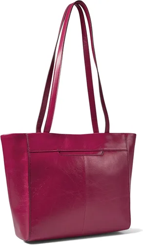 Vista 2 de HOBO Haven Tote para mujer, construcción de cuero con asas superiores, forro de algodón, cierre con cremallera y elegante bolso