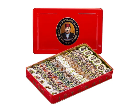 Vista 45 de Hafiz Mustafa 1864 Istanbul Baklava - Caja de pastelería - Bocadillos de postre de Baklava horneados hechos de hojas de masa filo fresca, pistacho