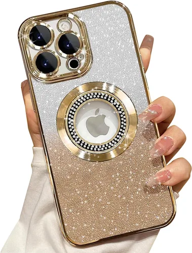 Vista 81 de Misscase Funda magnética con purpurina para iPhone 11 compatible con MagSafe, protección completa, delgada, a prueba de golpes, antiarañazos