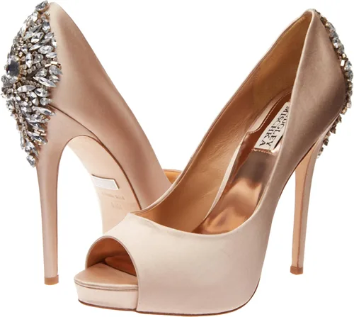 Vista 7 de Badgley Mischka Kiara - Zapatos de tacón de plataforma para mujer, Rosado