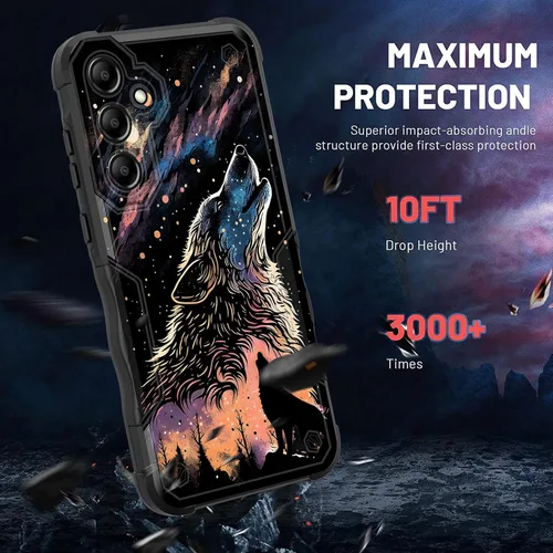 Vista 356 de Funda para Galaxy A14 5G, [Doble Capa][Protección contra Caídas de Grado Militar de 10 Pies] [Antideslizante] Funda Resistente a Prueba de Golpes
