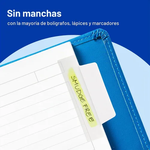 Vista 4 de Avery® Margin Ultra Tabs®, 2.5" x 1", reposicionable, blanco, 24 pestañas