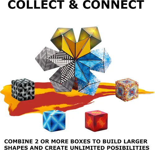 Vista 9 de SHASHIBO Bundle - Shashibo Battle Shapes Magnetizing Puzzle Juego y Holográfico - Solar