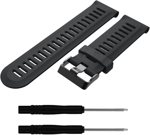 Vista 4 de Correa para Garmin Fenix 3, correa de repuesto de silicona suave para reloj inteligente Garmin Fenix 3 HR (sin rastreador)
