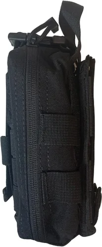 Vista 6 de Rescue Essentials Mini Rip-Away IFAK con contenido (negro)