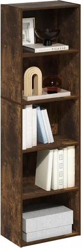 Vista 47 de Furinno PASIR - Estantería de libros de 2 niveles, estantería moderna de 9 x 12 x 21, estanterías abiertas para sala de estar, dormitorio, oficina
