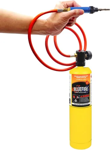 Vista 9 de BLUEFIRE Kit de Antorcha de Soldadura Mini Lápiz de Gas MAP/MAPP de 3' con Manguera Multifunción Antorcha de Propano con Encendedor de Pedernal