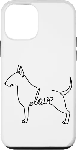 Vista 16 de Bull Terrier Love Bully Dog Love Single Line Art Sketch Case for iPhone 17