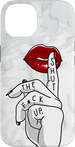 Vista 4 de STFU - Funda de regalo para iPhone 17 con texto en inglés "Lips Cool Swear Words Cussin Saying Women Bad Girs