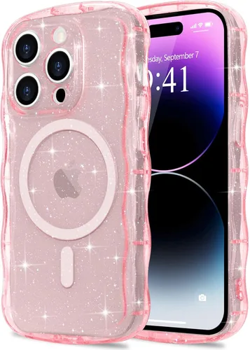 Vista 68 de Pepmune Funda magnética para iPhone 17 Pro Max, color rosa
