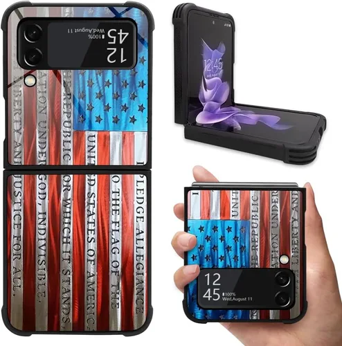 Vista 11 de DAIZAG Funda compatible con Samsung Galaxy Z Flip 3 5G, protección completa, a prueba de golpes, antiarañazos, funda de poliuretano termoplástico