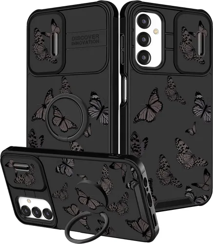 Vista 47 de Funermei para Samsung Galaxy Z Flip 4 Funda - Funda de Teléfono Bonita para Mujeres y Niñas con Mariposas Bonita Estética Femenina Diseño