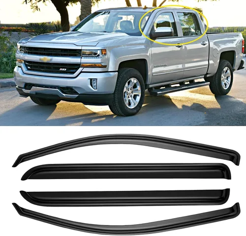 Vista 24 de Protección contra lluvia para ventanas para Ford Explorer/Mercury Mountaineer 2002-2010, protector de visera de ventana, deflector de viento