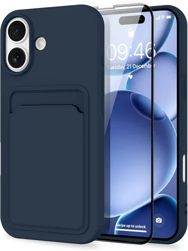 Vista 17 de MZELQ Compatible con iPhone 11 Funda TPU Soporte para Tarjetas Cubierta de Billetera, Protección de Cámara + Protector de Pantalla Funda Suave