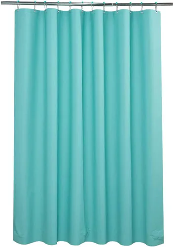 Vista 18 de AmazerBath Cortina de ducha larga de 36 x 84 pulgadas, cortina de ducha transparente de PEVA grueso resistente, cortina estrecha con 2 piedras