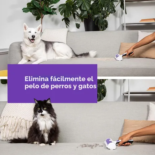Vista 3 de BLACK+DECKER Removedor de Pelo de Mascotas, Rodillo, Elimina Fácilmente el Pelo de Perro y Gato (HMSCT0001)