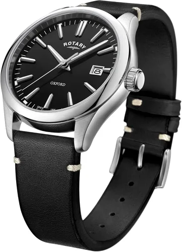 Vista 2 de Rotary GS05092-04 Reloj Oxford para hombre Negro