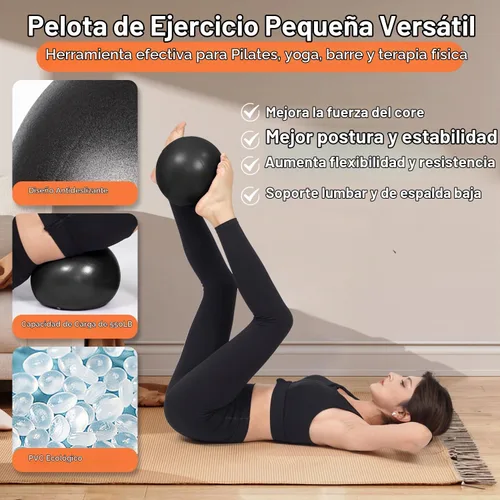 Vista 6 de Tsikavo Anillo de pilates, círculo de anillo de pilates y juego de bolas, anillo de pilates mágico de 12 pulgadas, bola de ejercicio pequeña de 9