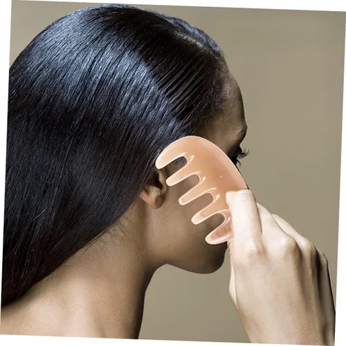 Vista 4 de FOMIYES 2 unids cuero cabelludo masaje peine herramienta de masaje herramientas faciales peine cuero cabelludo peine cuero cabelludo masajeador jade