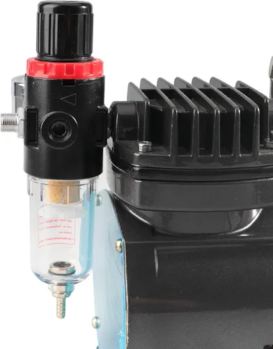 Vista 7 de SAGUD Compresor de aerógrafo Regulador de presión de aire Mini filtro en línea Aceite Trampa de agua humedad con adaptador de aerógrafo, ajuste