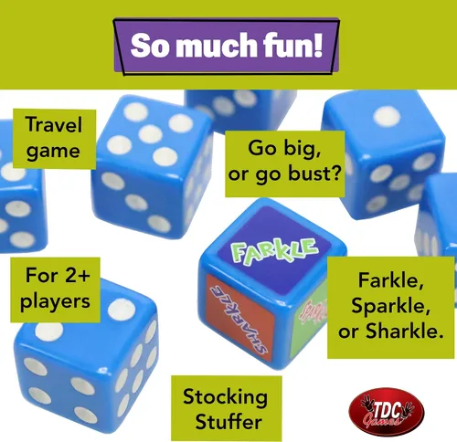 Vista 3 de TDC Games Juego de dados de viaje Freaky Farkle