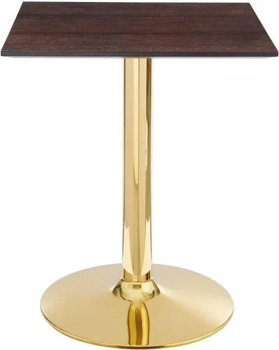 Vista 10 de Modway EEI-4746-GLD-BLK Verne - Mesa de comedor de mármol artificial de 28 pulgadas, color negro dorado