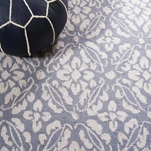 Vista 7 de SAFAVIEH Chelsea Collection - Alfombra de pasillo de 2 pies 6 pulgadas x 10 pies, color azul, lana de campo francesa enganchada a mano, ideal