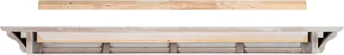 Vista 3 de Pearl Mantels 618-60 Crestwood - Estantería para repisa, 60 pulgadas, color blanco